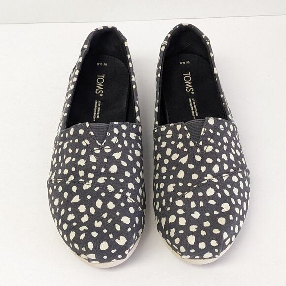 Toms Alpargata Cheetah Slip-On Shoes, Grey, Women's 6.5 M - Picture 3 of 7